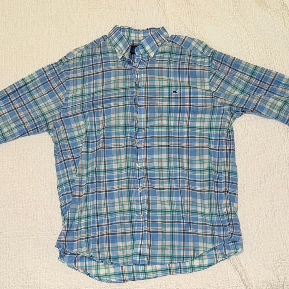 Vineyard Vines Plaid Men's Shirt - Large